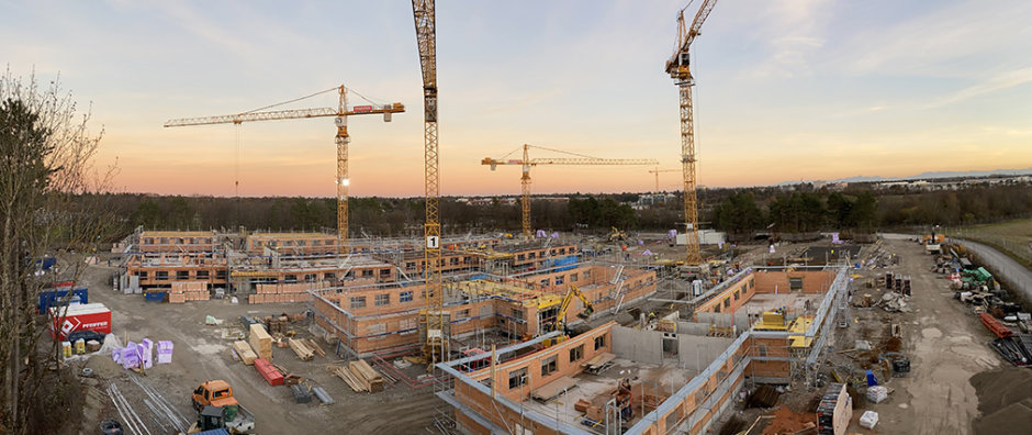 Neubau von 660 Studentenapartments, Universität der Bundeswehr München © Fa. Pfeiffer - © Fa. Pfeiffer