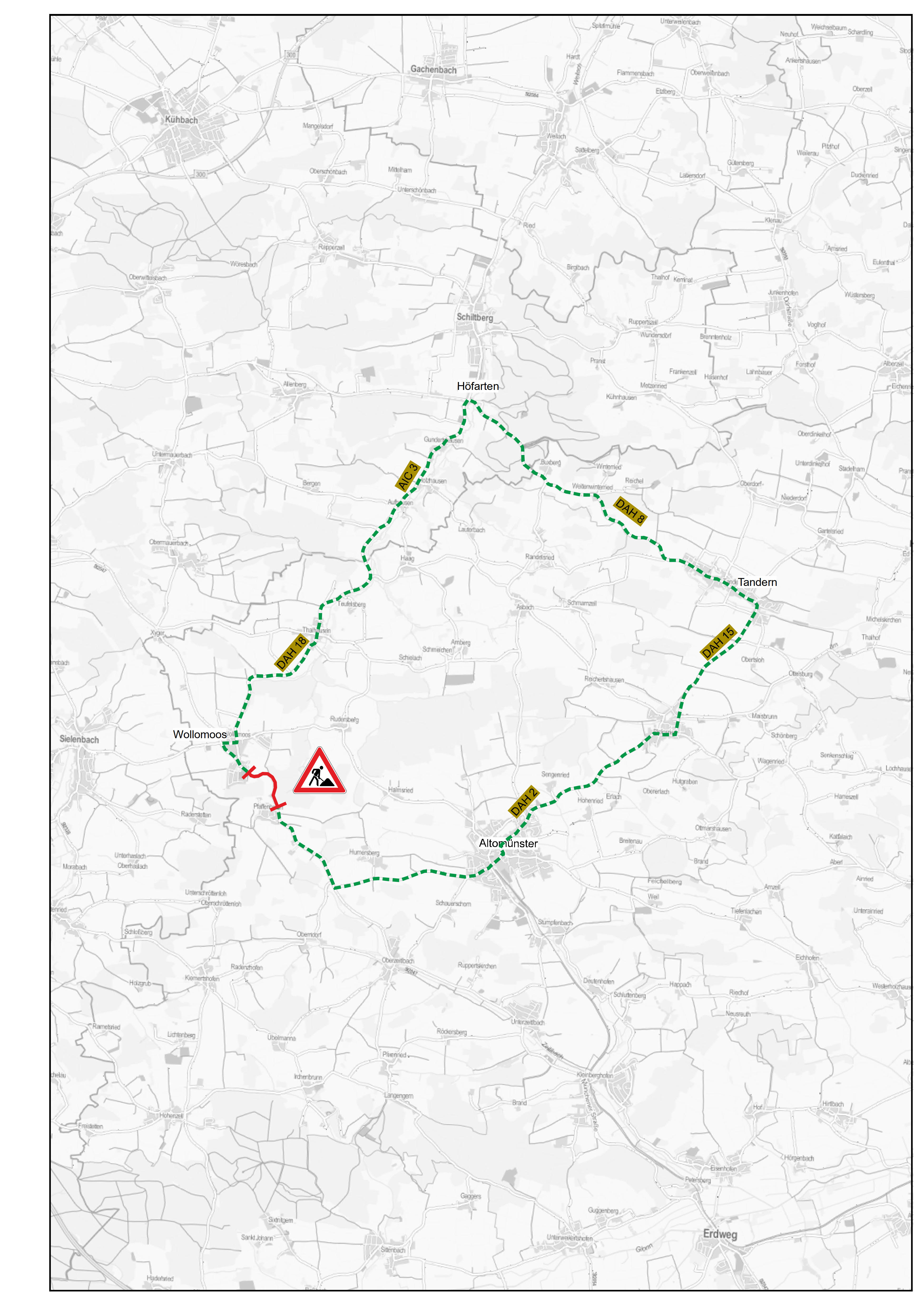 Sanierung Wollomoos-Pfaffenhofen Umleitung Sanierung Wollomoos-Pfaffenhofen Umleitung