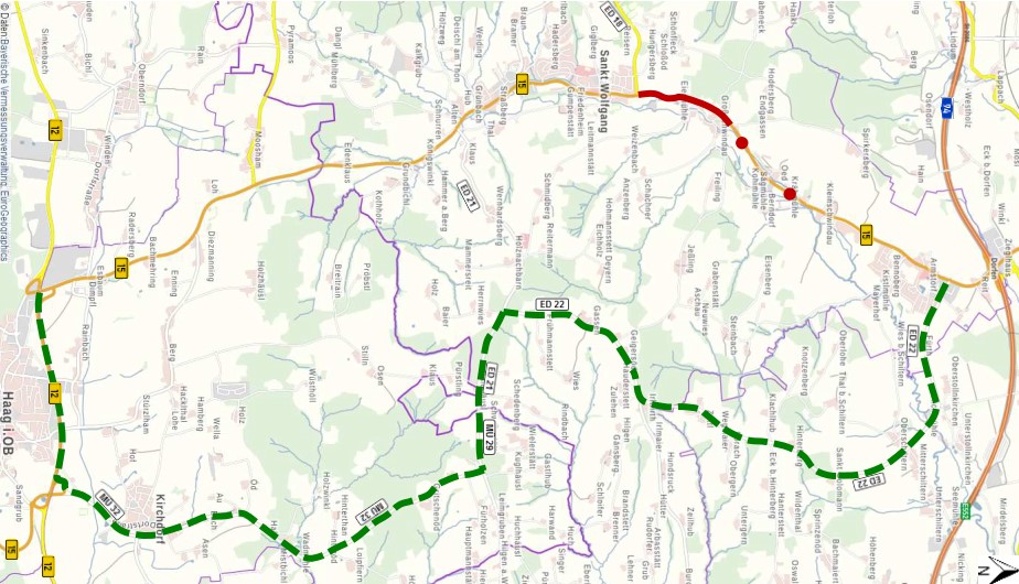 Umleitung_Rosenheim – Landshut_Vollsperrung Umleitung_Rosenheim – Landshut_Vollsperrung